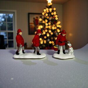 Dept 56 The Fire Brigade City Christmas in the City Figurines (missing ladder)